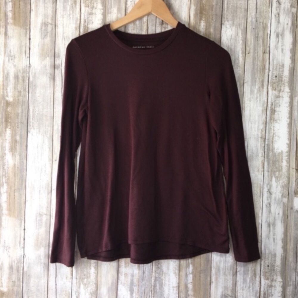 American Eagle Brown Long Sleeve